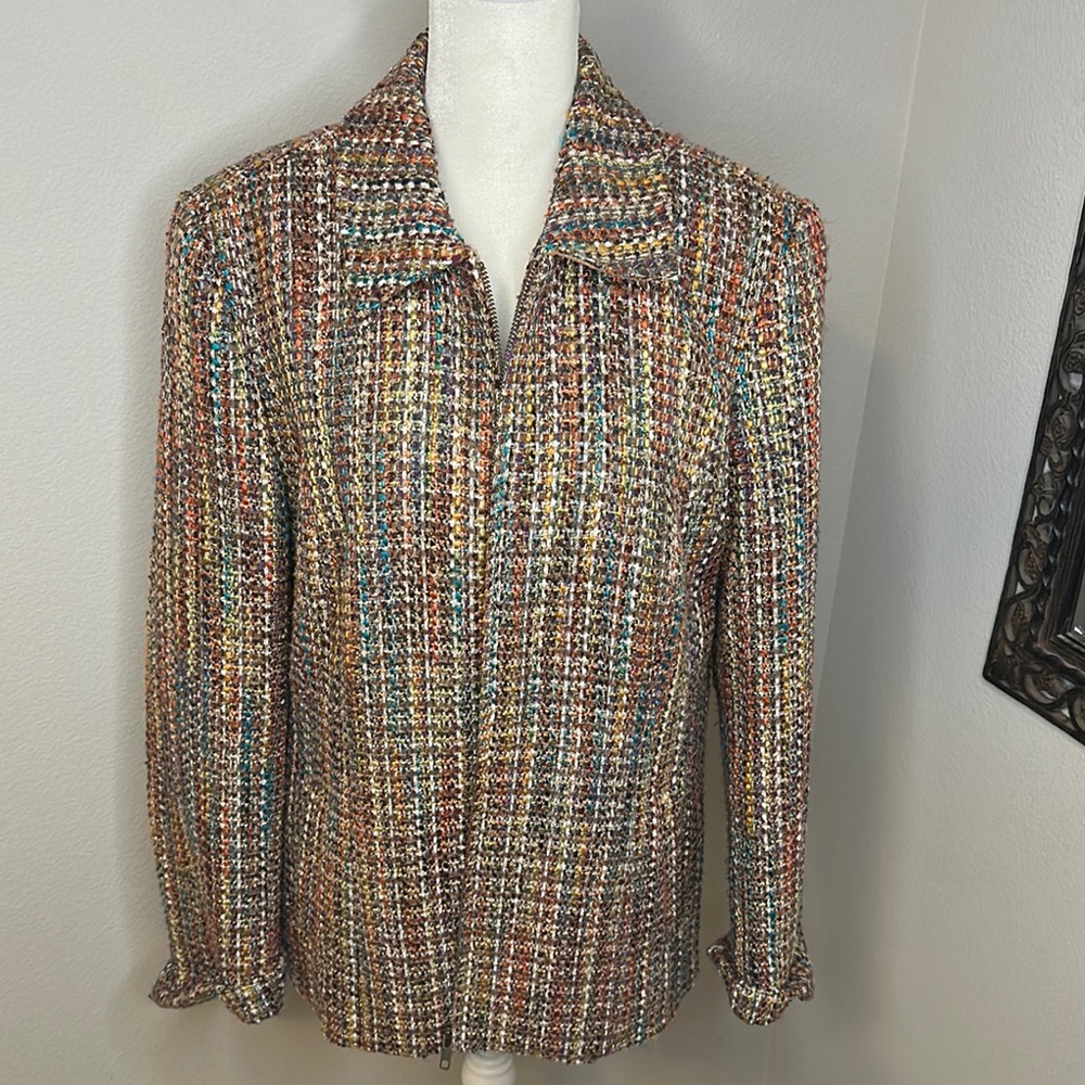 Coldwater Creek Women's Colorful Tweed Blazer